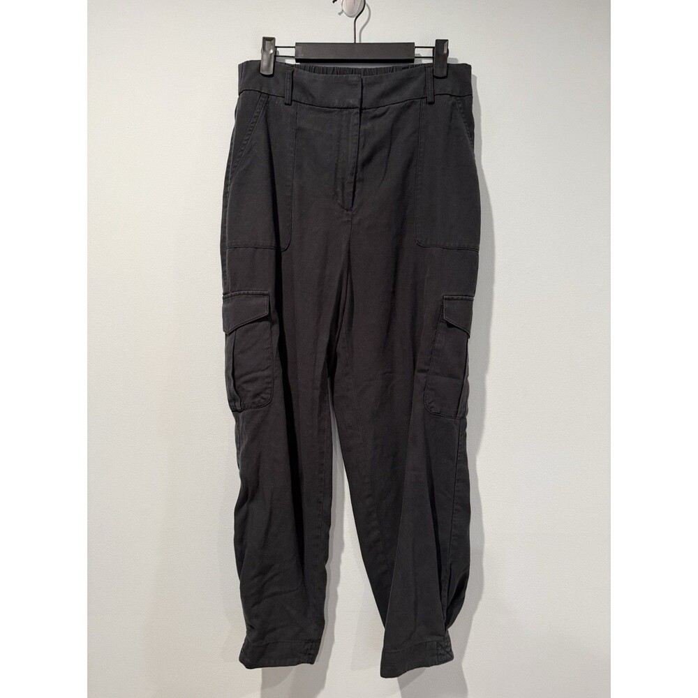 Express Cargo Pants Womens 8 Black Cotton Travel Minimal Vacation Soft